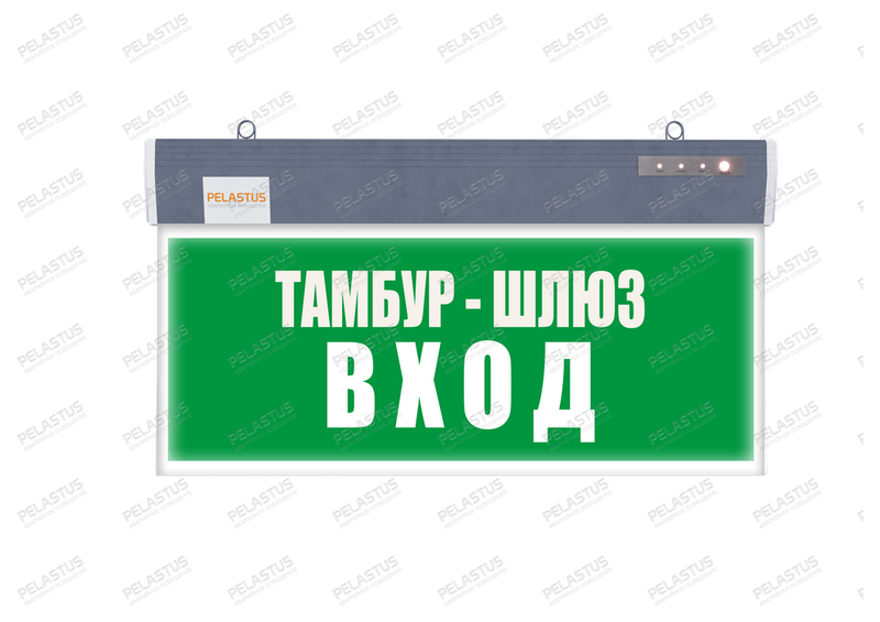 Аварийный указатель «Тамбур-шлюз Вход» PL P45 — аварийное освещение Екатеринбург