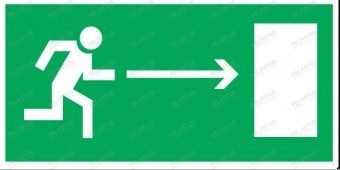 Пиктограмма "Указатель движения к выходу Р1" — аварийное освещение Екатеринбург