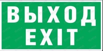 Пиктограмма "Указатель "Выход/Exit Р10" — аварийное освещение Екатеринбург
